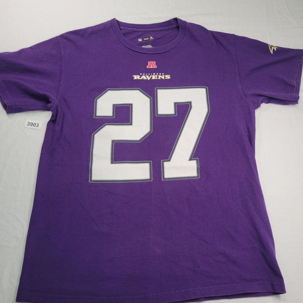 Baltimore Ravens Ray Rice 27 NFL Football Jersey T Shirt Purple Men M NFL Player - Picture 1 of 6